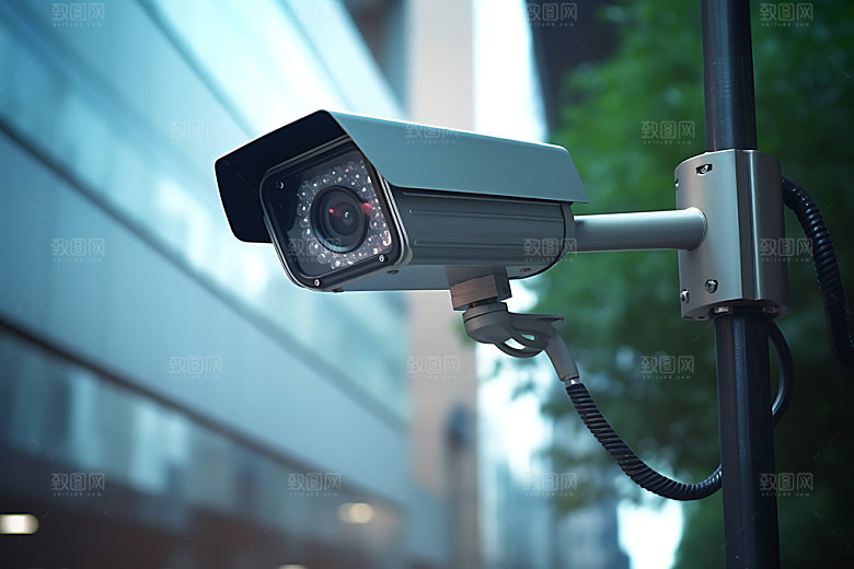 监控3D监视器模型