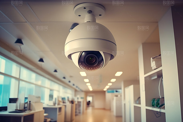监控3D监视器模型