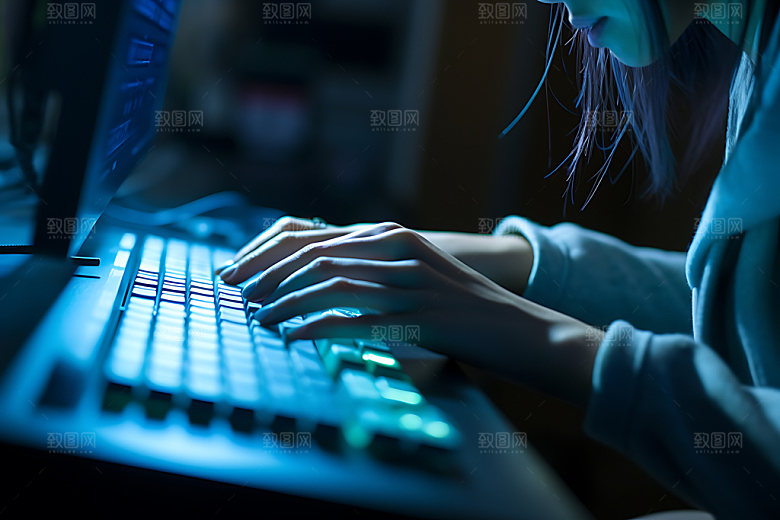 键盘操控工作编辑素材
