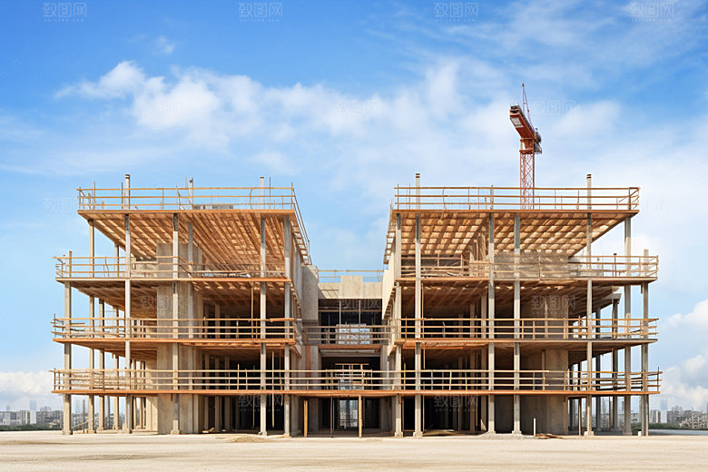 建筑工地建造高清摄影图