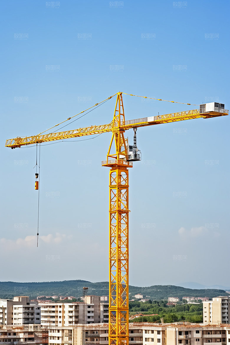 建筑工地建造施工摄影图