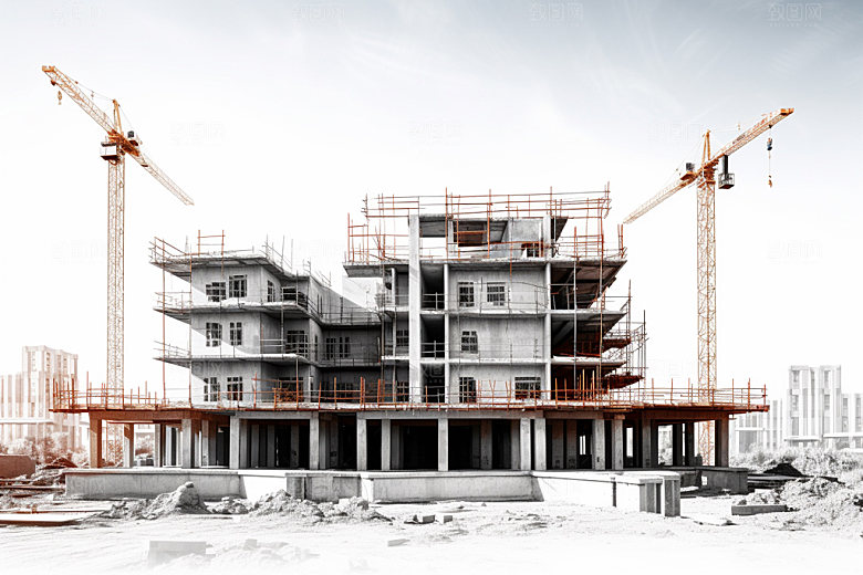 建筑工地建造高清摄影图
