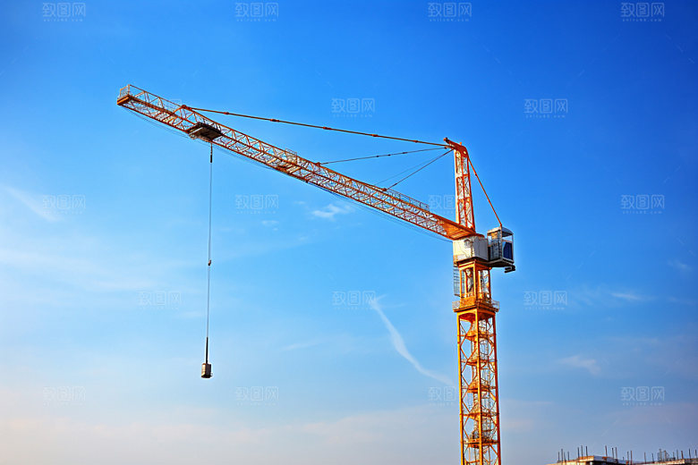 建筑工地楼盘施工摄影图