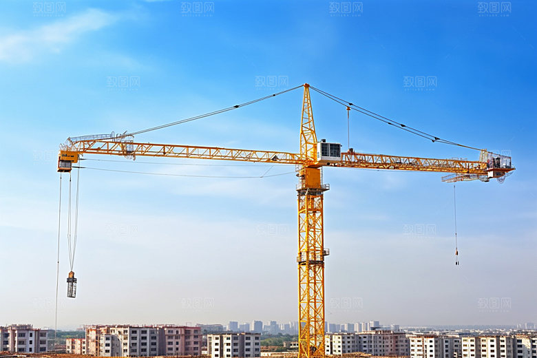 建筑工地建造楼盘摄影图