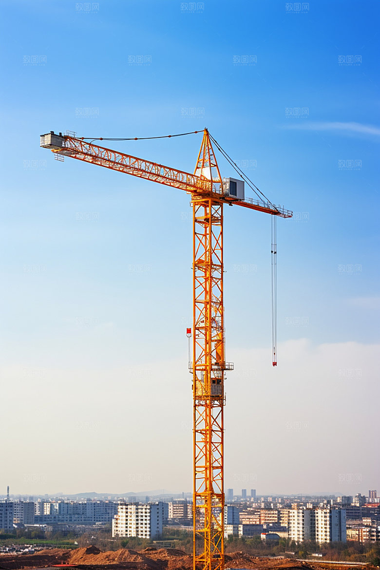 建筑工地建造施工摄影图