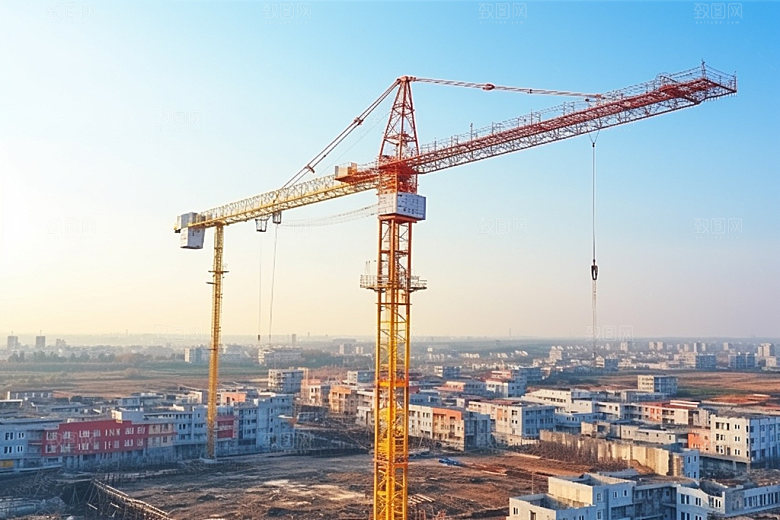 建筑工地高清楼盘摄影图