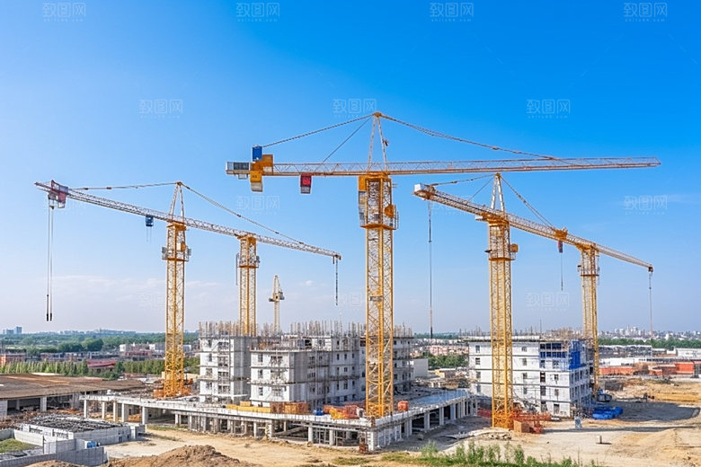 建筑工地建造高清摄影图