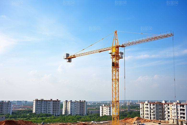 建筑工地建造高清摄影图