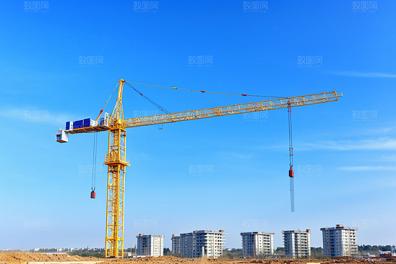 建筑工地建筑结构楼盘摄影图