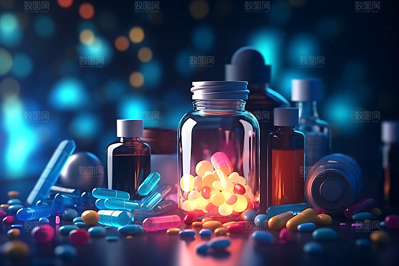 胶囊药片医疗药品素材