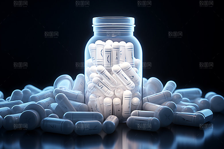 胶囊药片健康医疗素材