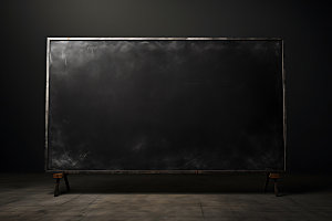 教室黑板提示板课堂样机