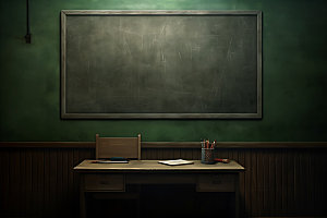 教室黑板提示板模型样机