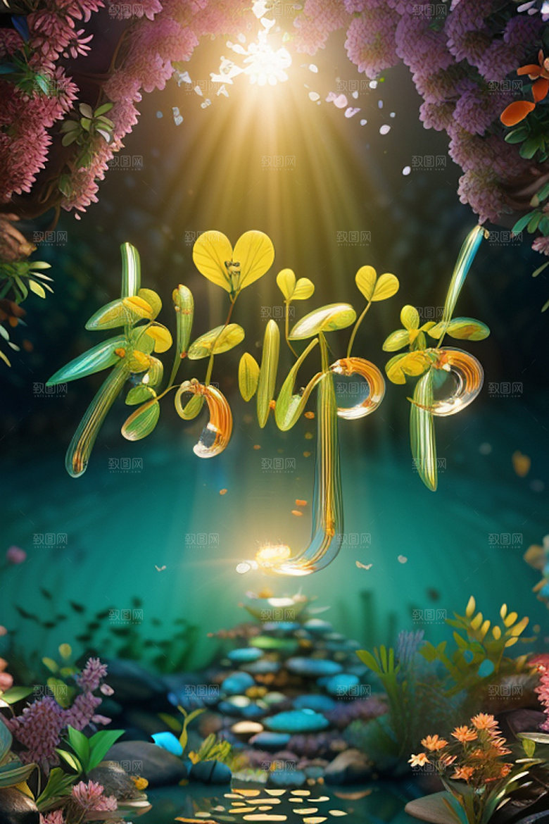 教师节感恩创意艺术字