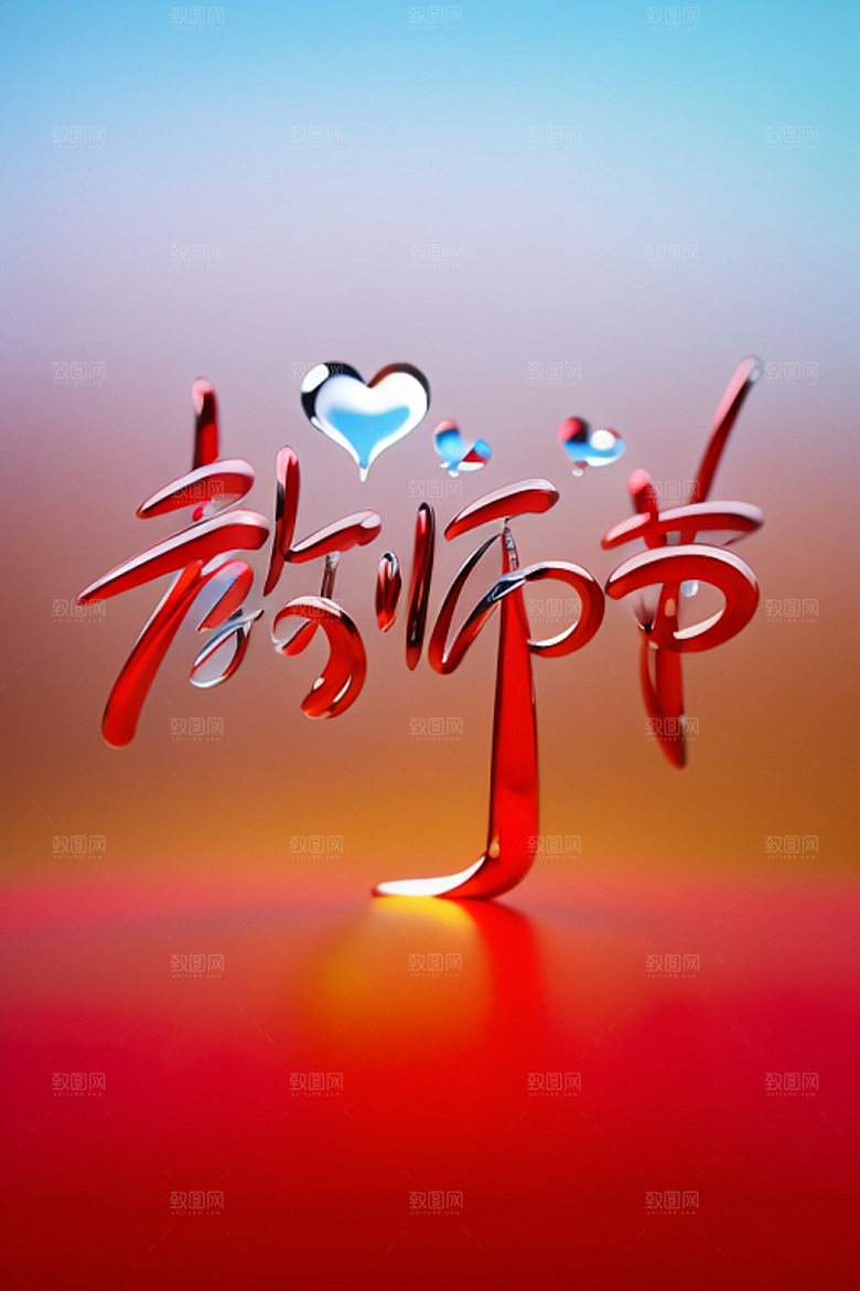 教师节祝福语标题艺术字