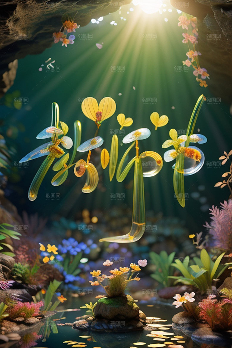 教师节难忘师恩立体字艺术字