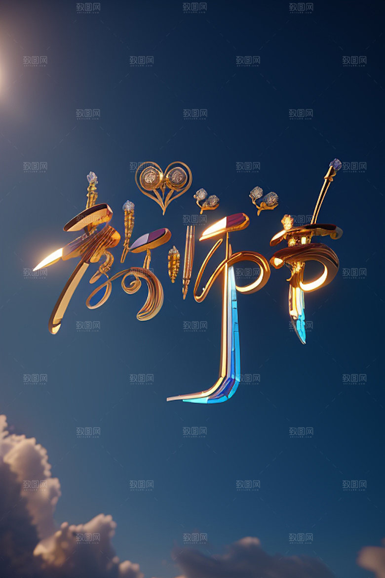 教师节感恩标语艺术字