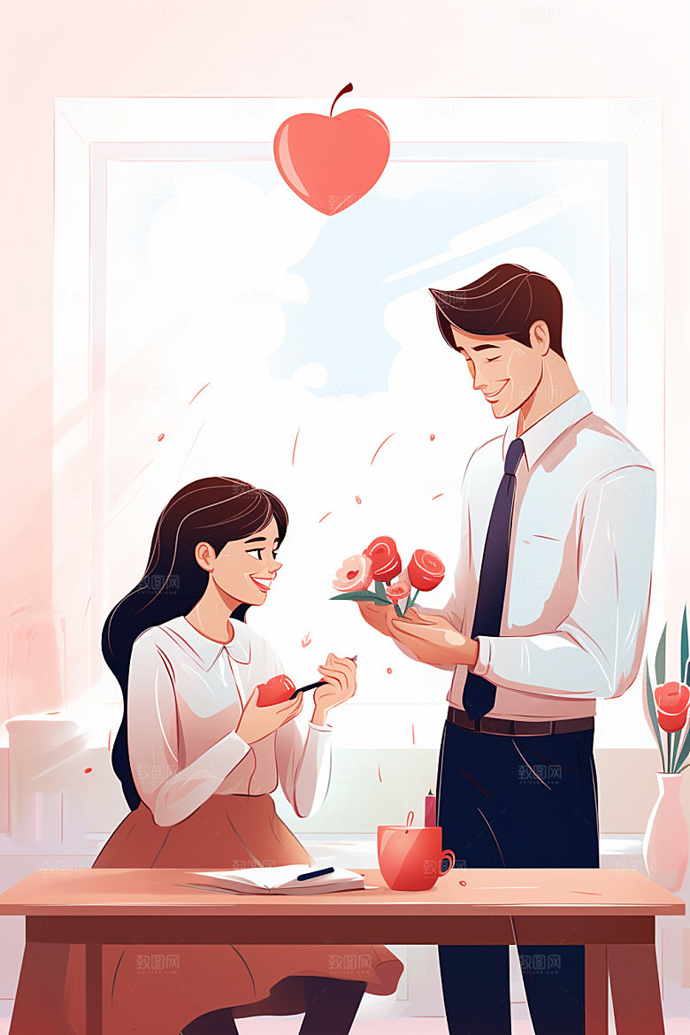 教师节教师节日插画