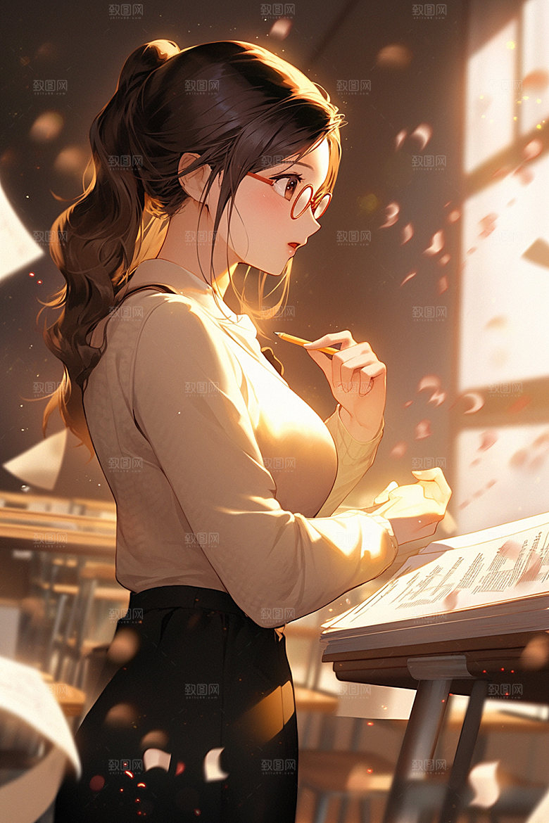 教师节节日温馨插画
