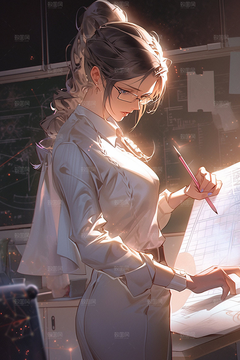 教师节节日校园插画