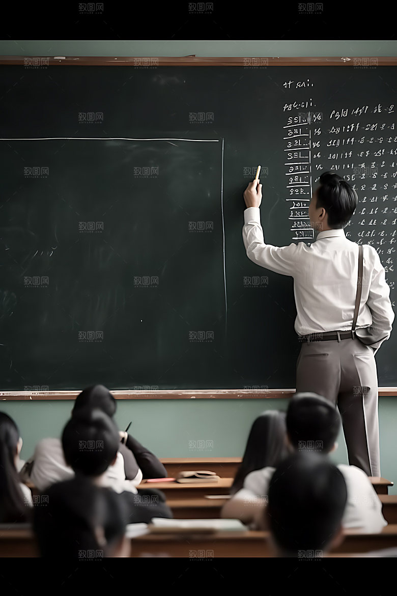 老师上课高清教育摄影图