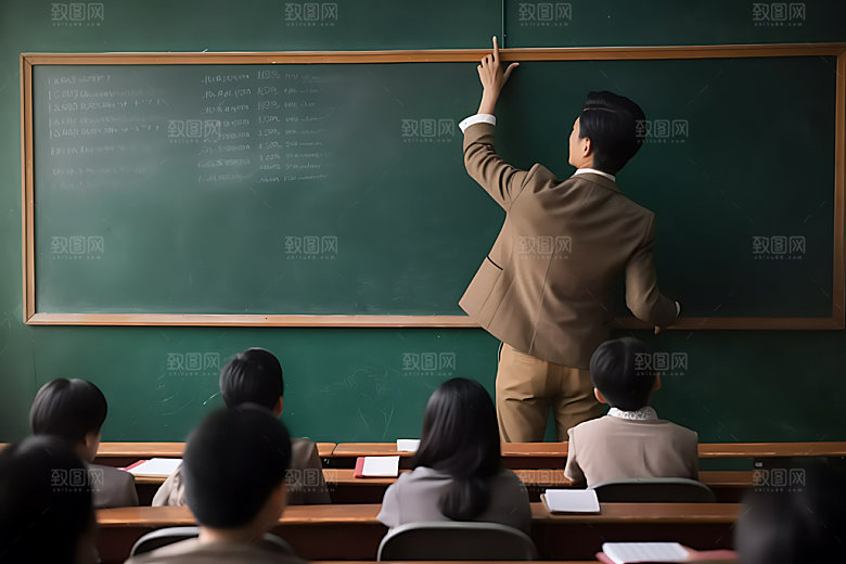 老师上课教师节板书摄影图