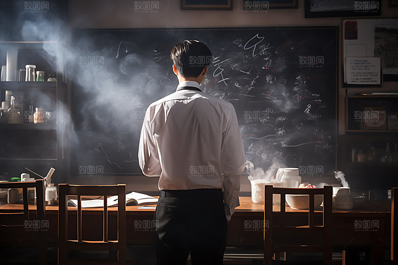 老师上课教育课堂摄影图