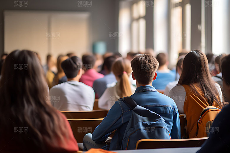 学生上课培训听课摄影图