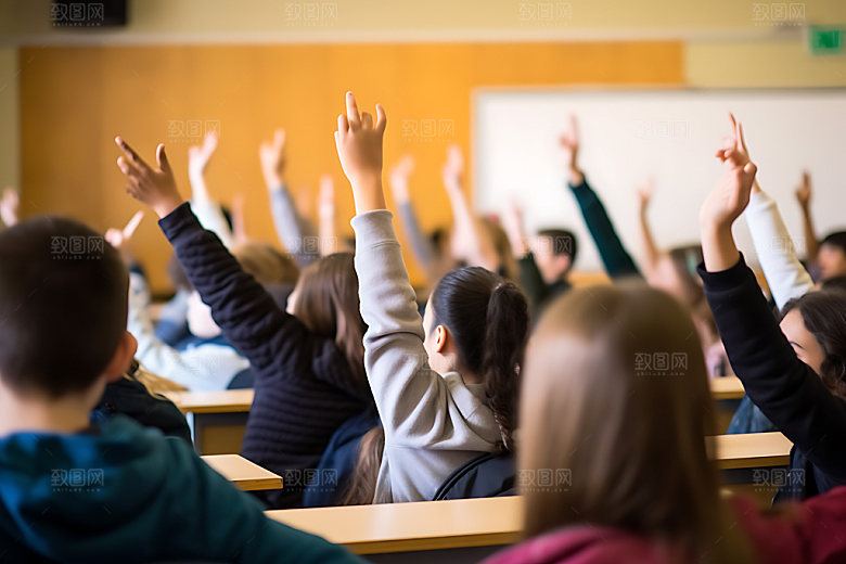 学生上课学习教师节摄影图