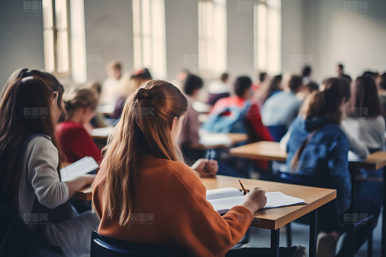 学生上课教师节课堂摄影图