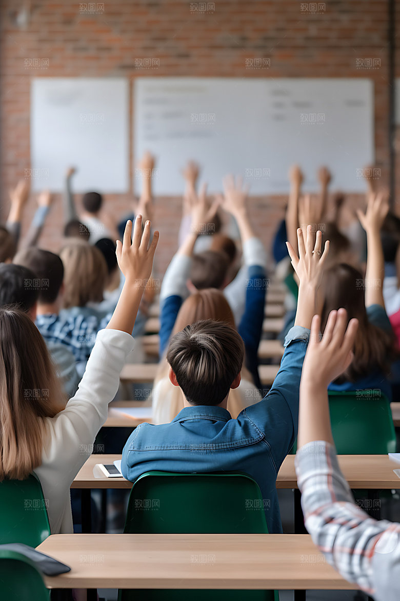 学生上课高清听课摄影图