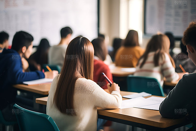 学生上课培训高清摄影图