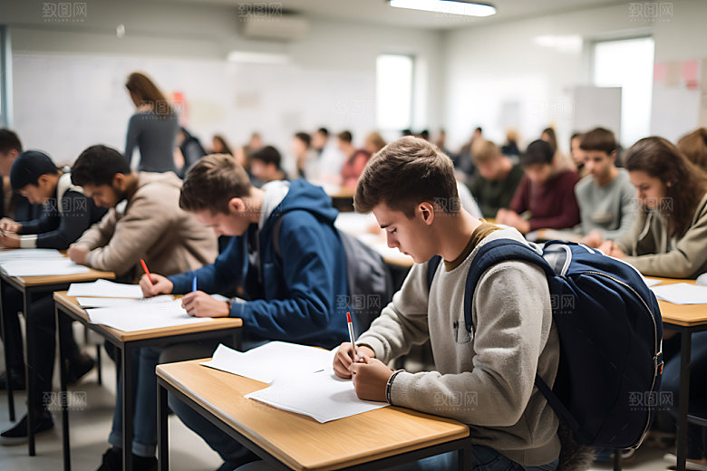 学生上课教育高清摄影图