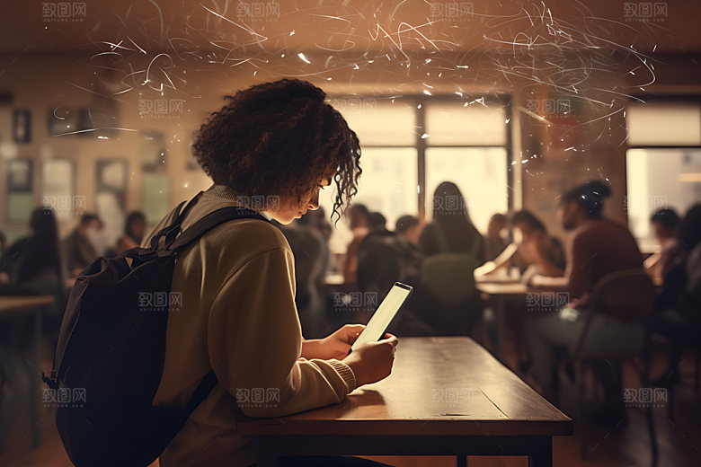 学生上课培训讲课摄影图