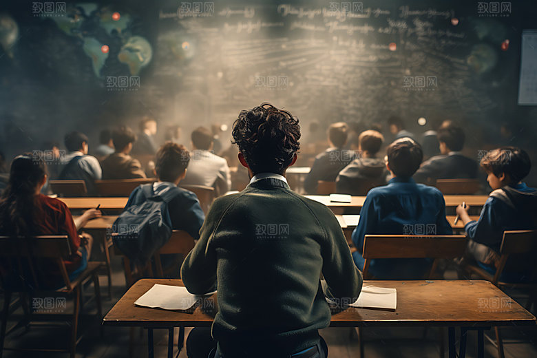 学生上课培训教育摄影图