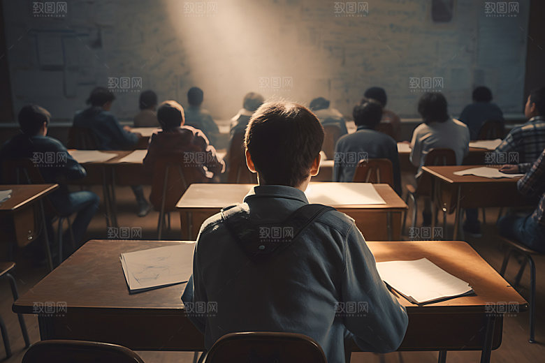 学生上课教育讲课摄影图