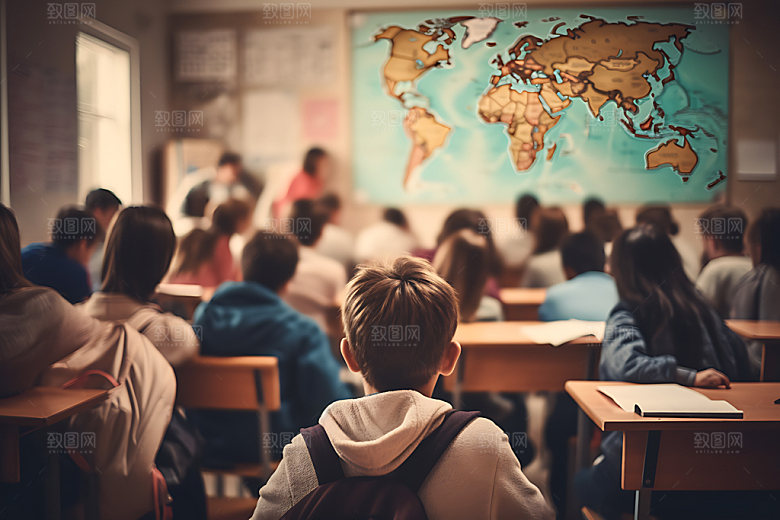 学生上课培训课堂摄影图