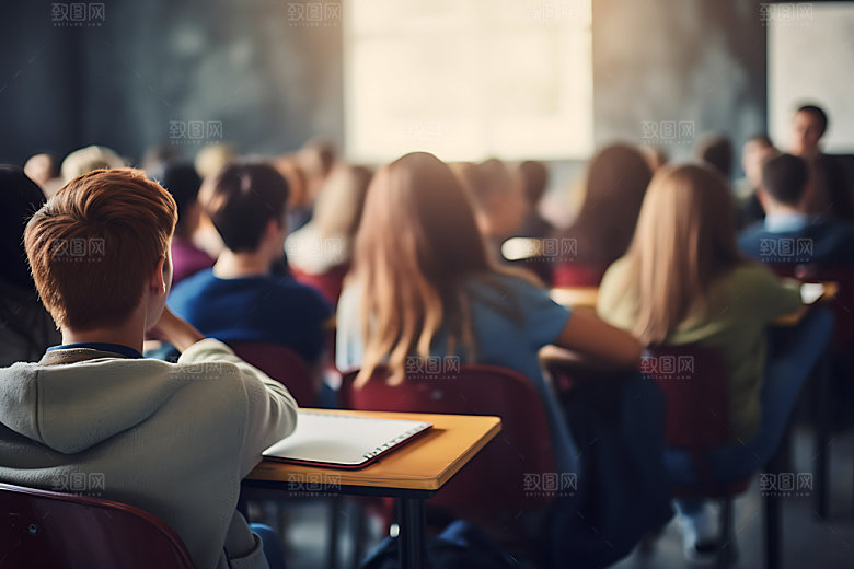 学生上课学习听课摄影图