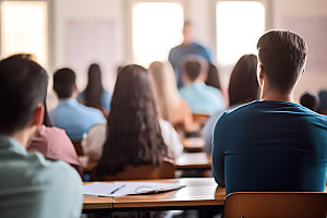 学生上课教师节教育摄影图