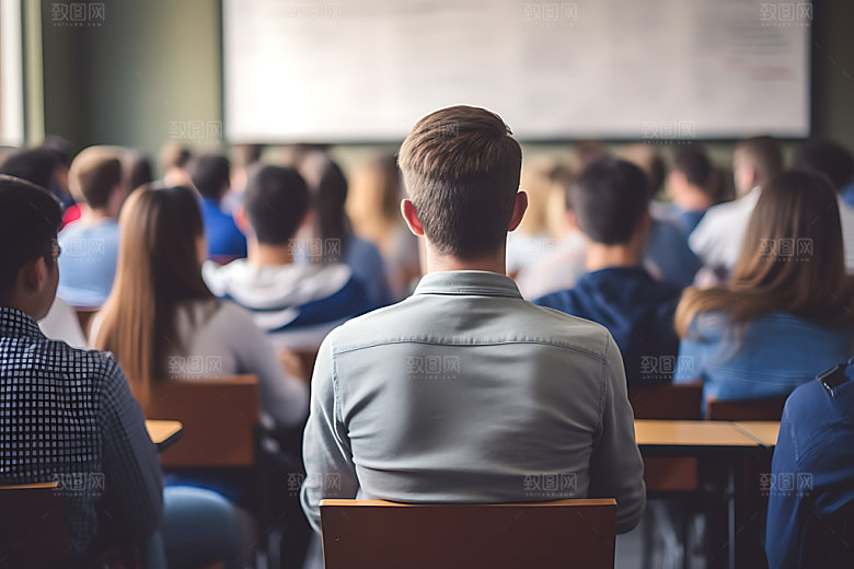 学生上课高清讲课摄影图