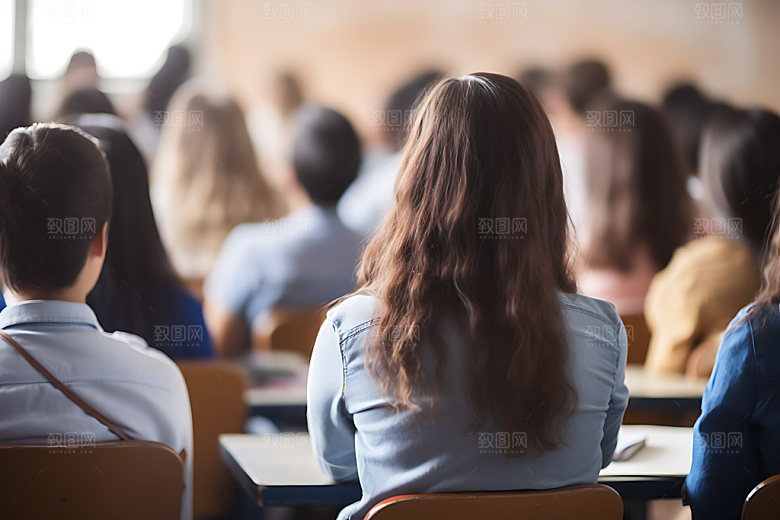 学生上课学习培训摄影图