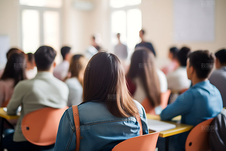 学生上课讲课高清摄影图