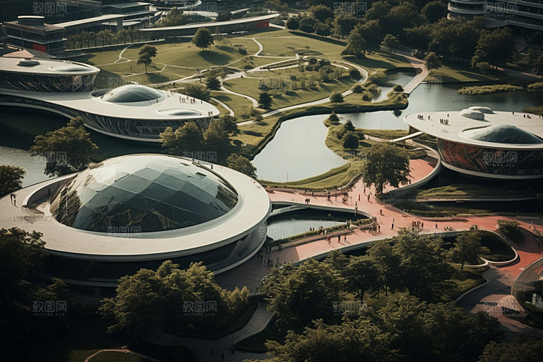 教学楼学院建筑效果图