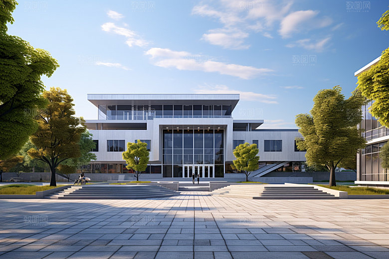教学楼上学大学效果图