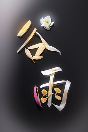 二十四节气中国风书法艺术字