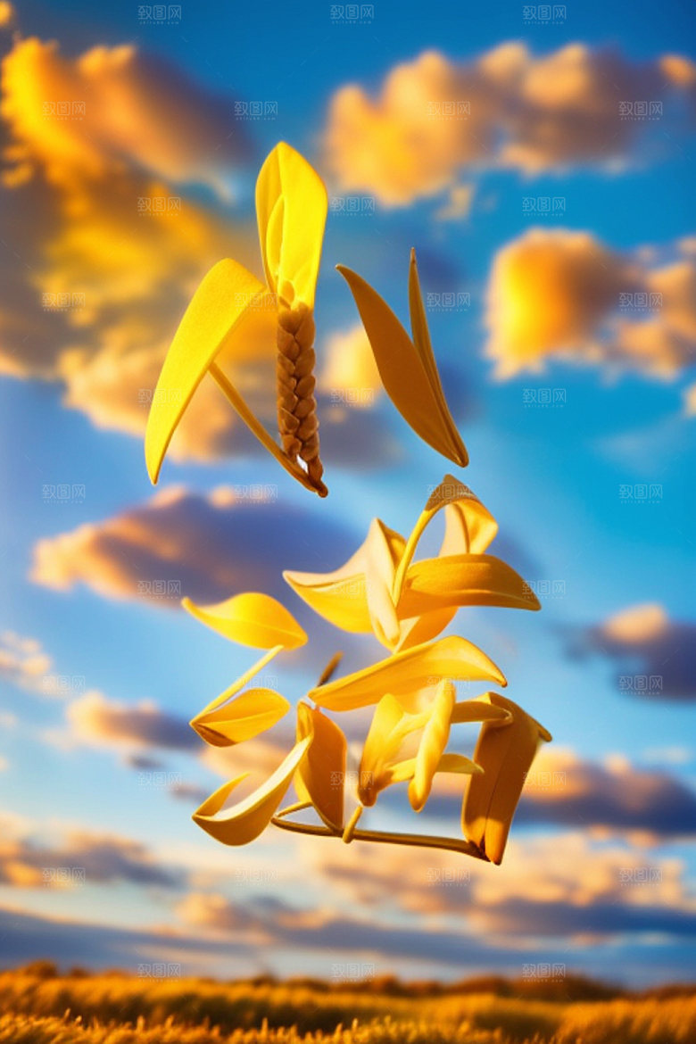 二十四节气3D中式风格艺术字