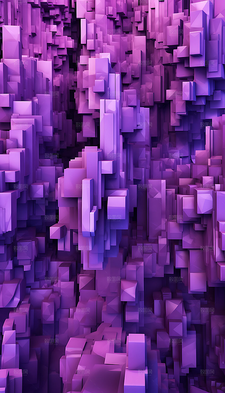 立体几何多边形抽象背景