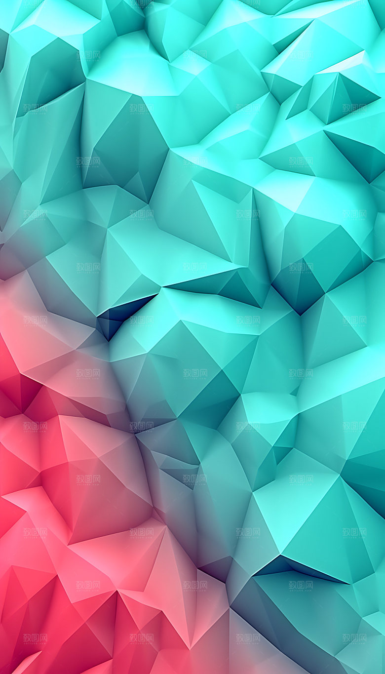 立体几何3D渐变背景