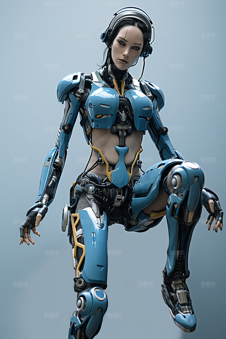 机甲少女科学3D模型