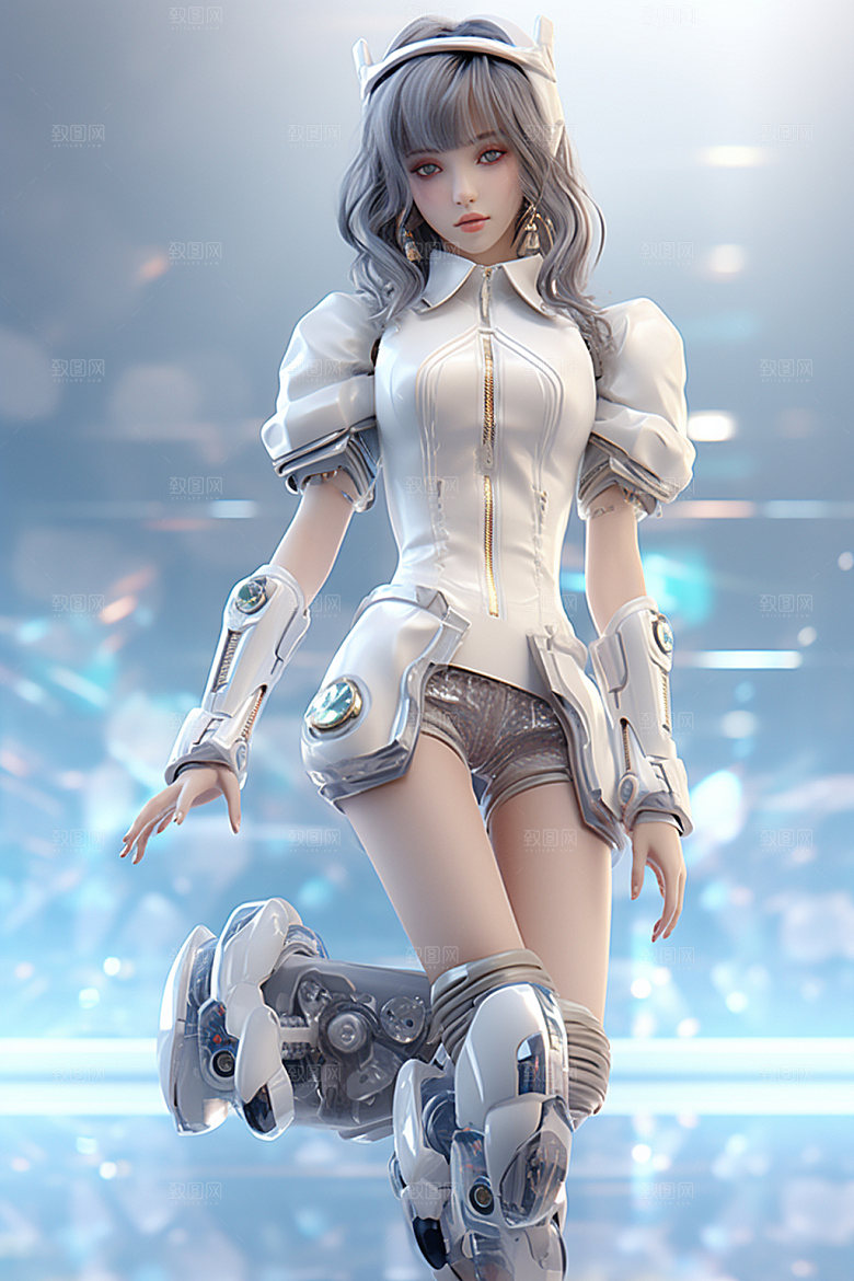 机甲少女幻想3D模型